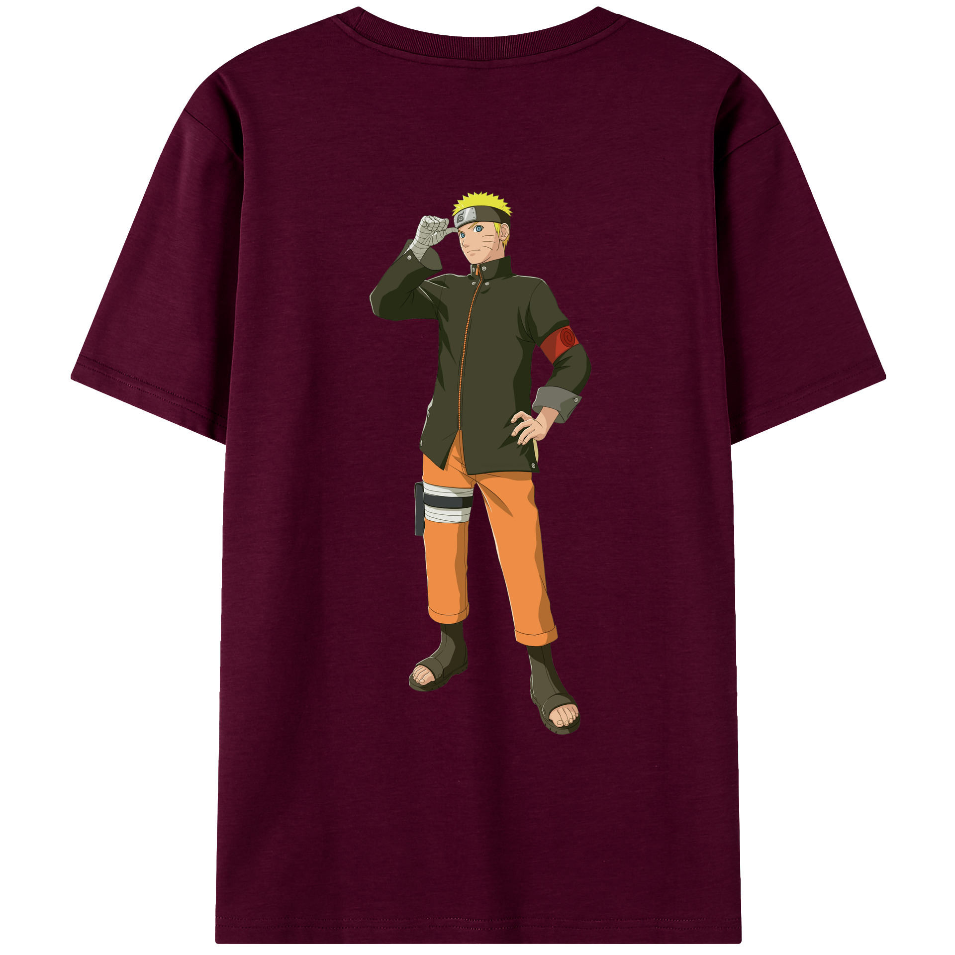 （画像用） NARUTO -ナルト- うずまき ナルト Uzumaki Naruto レディース半袖Tシャツ(バックプリント)